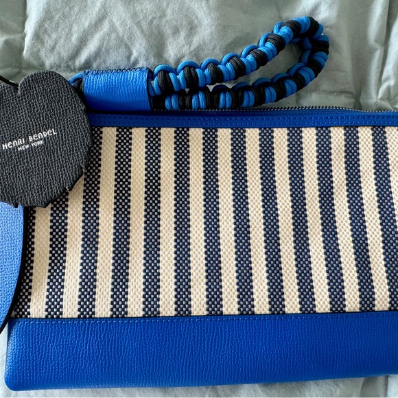 Henri Bendel striped beach pouch - Picture 3 of 7